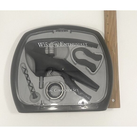 Wine Opener Kit Corkscrew Lever Bottle Opener Accessories Tool Kit Gift Set - Picture 1 of 9